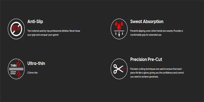 TNC Store Miếng Dán Chống Trượt Cho Chuột Máy Tính Pulsar Supergrip - Grip Tape Precut For Razer Deathadder V3 Pro