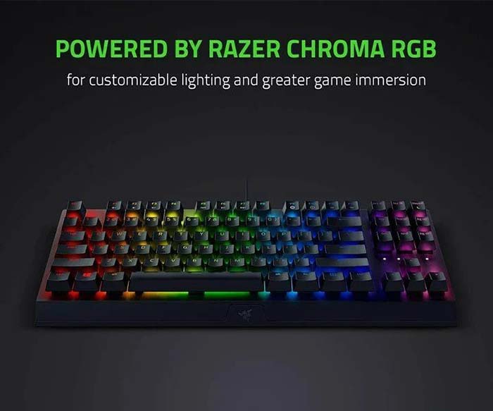TNC Store Bàn Phím Razer BlackWidow V3 Tenkeyless Yellow Switch