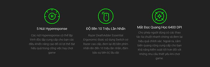 TNC Store Chuột Razer DeathAdder Essential Ergonomic TNC Store Chuột Razer DeathAdder Essential Ergonomic